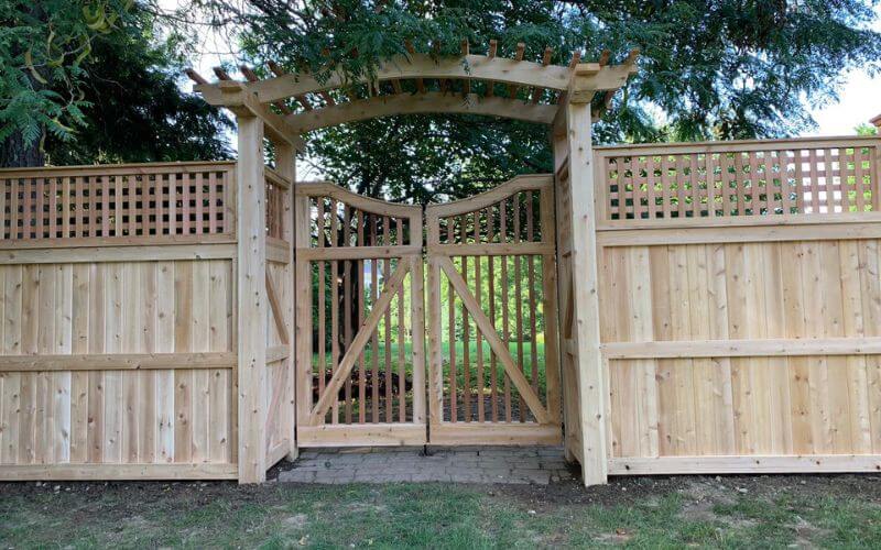 White Wooden Fence by Fencing Services